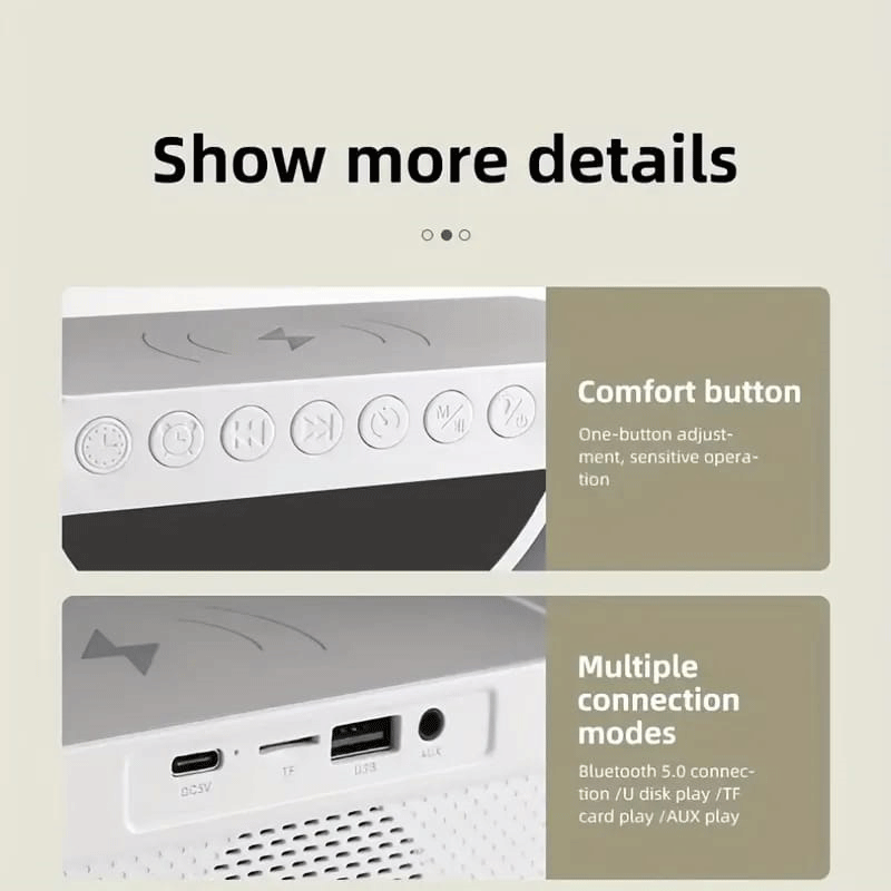 Altavoz tipo G con pantalla digital