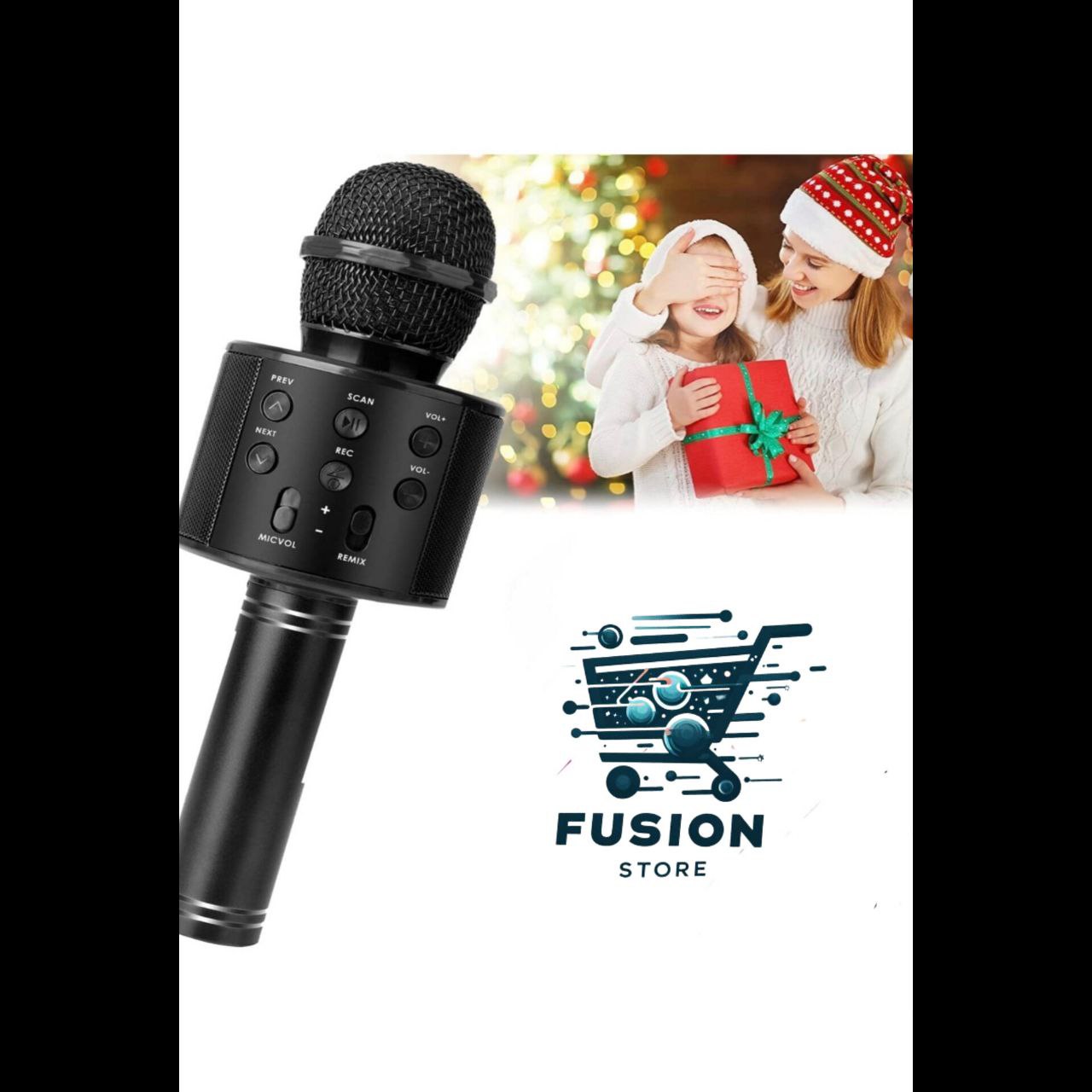 Micrófono Karaoke Bluetooth Niños Negro