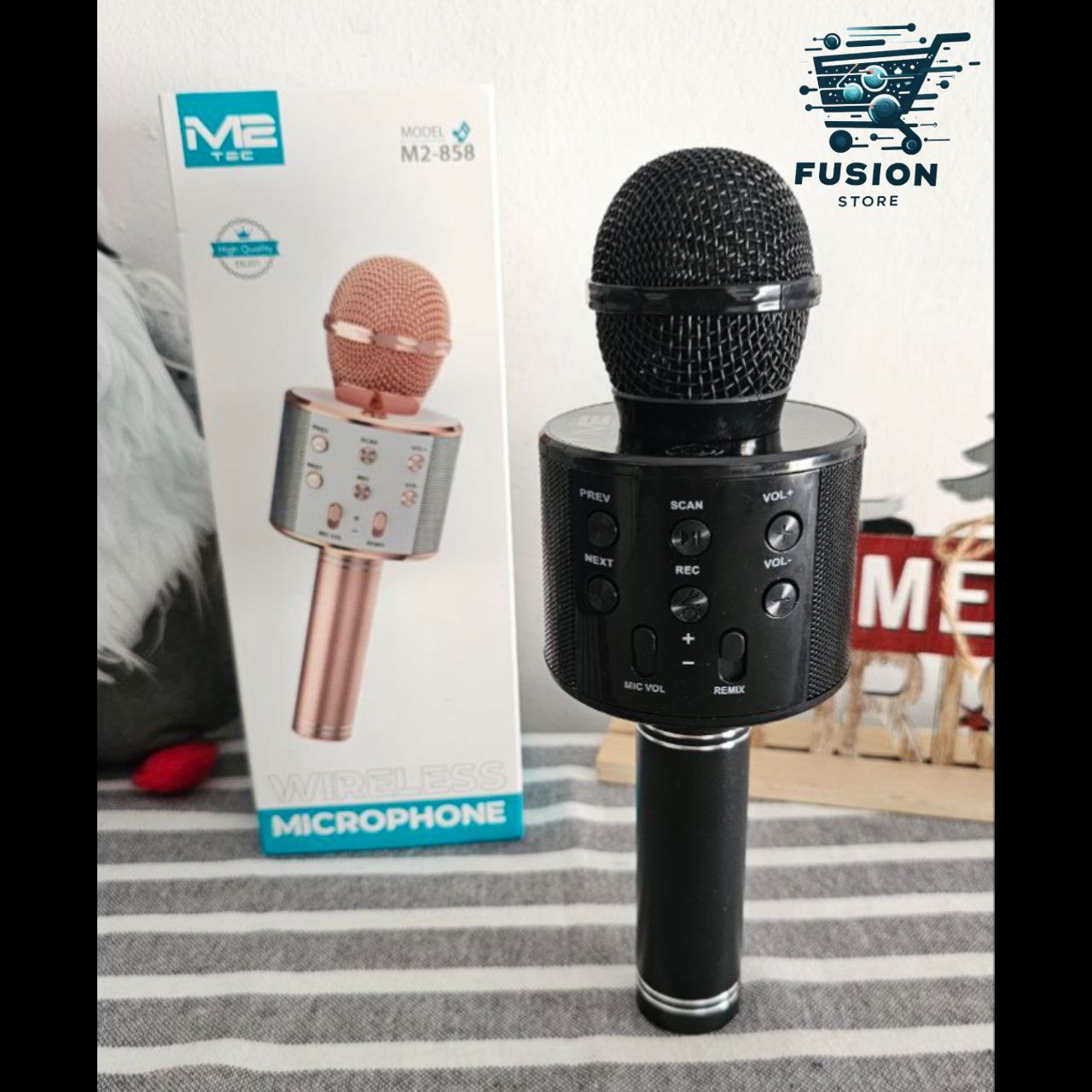 Micrófono Karaoke Bluetooth Niños Negro