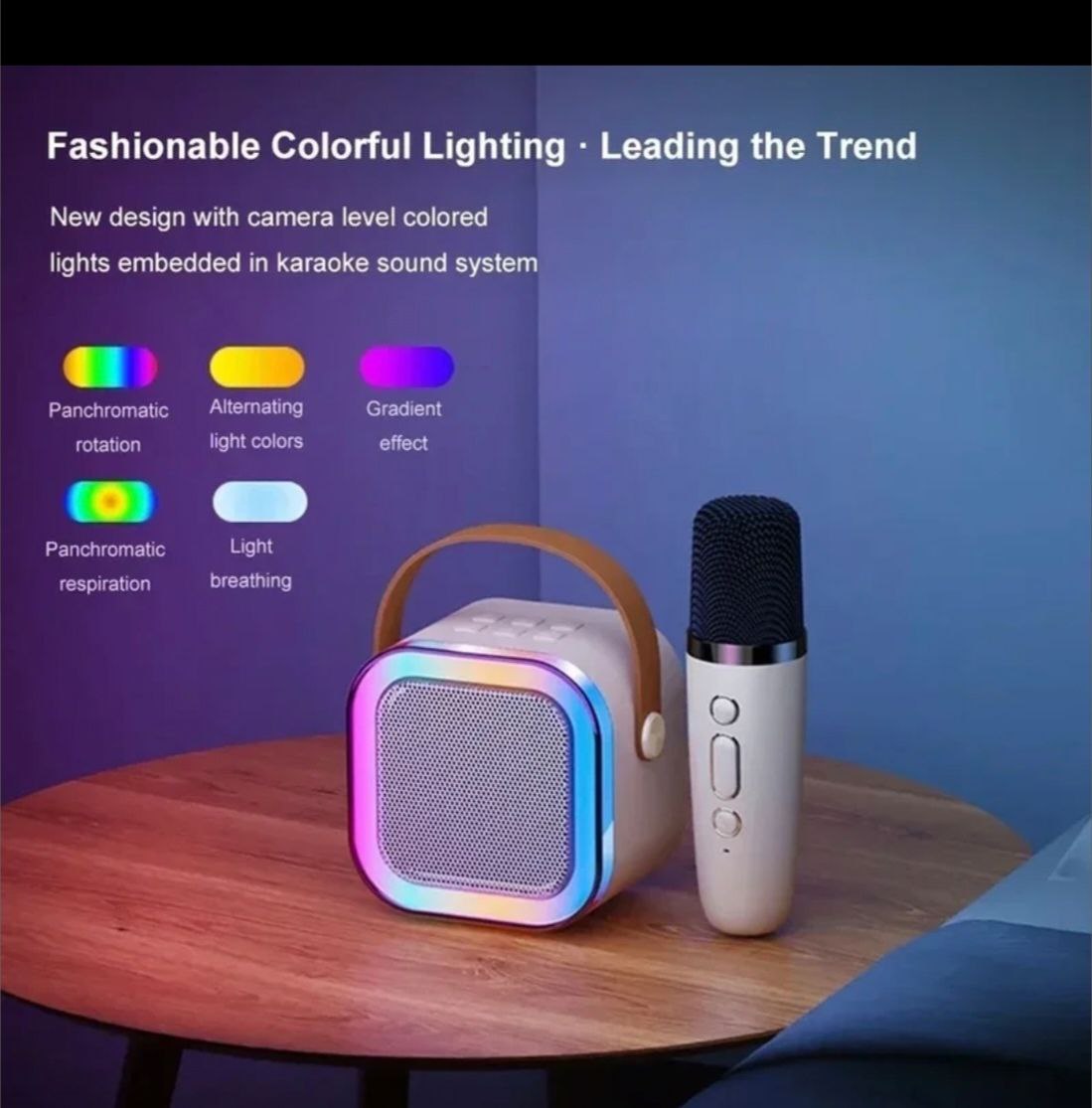 ALTAVOZ BLUETOOTH CON MICROFONO KARAOKE PARA NIÑOS