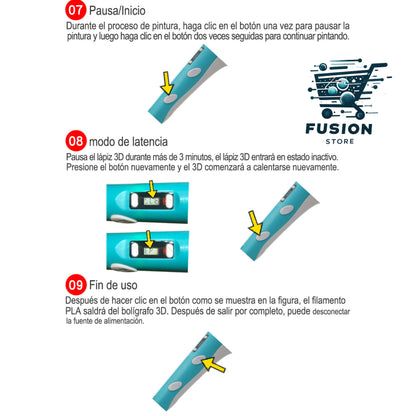 Bolígrafo 3D para Niños y Adultos