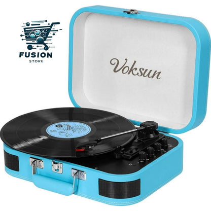 Tocadiscos Vintage Bluethooth USB Aux