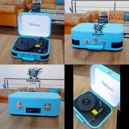 Tocadiscos Vintage Bluethooth USB Aux