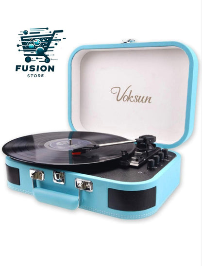 Tocadiscos Vintage Bluethooth USB Aux