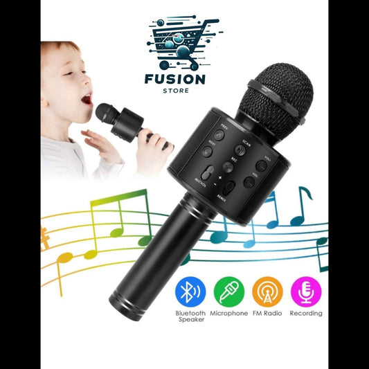 Micrófono Karaoke Bluetooth Niños Negro