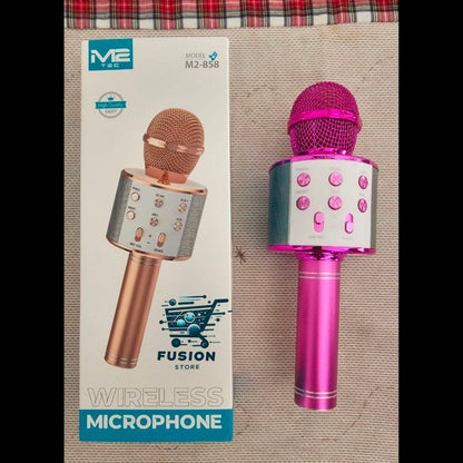 Micrófono Karaoke Bluetooth Niños Fucsia